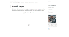 Desktop Screenshot of patricktaylor.com